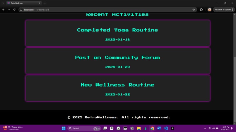 RetroWellness – screenshot 4