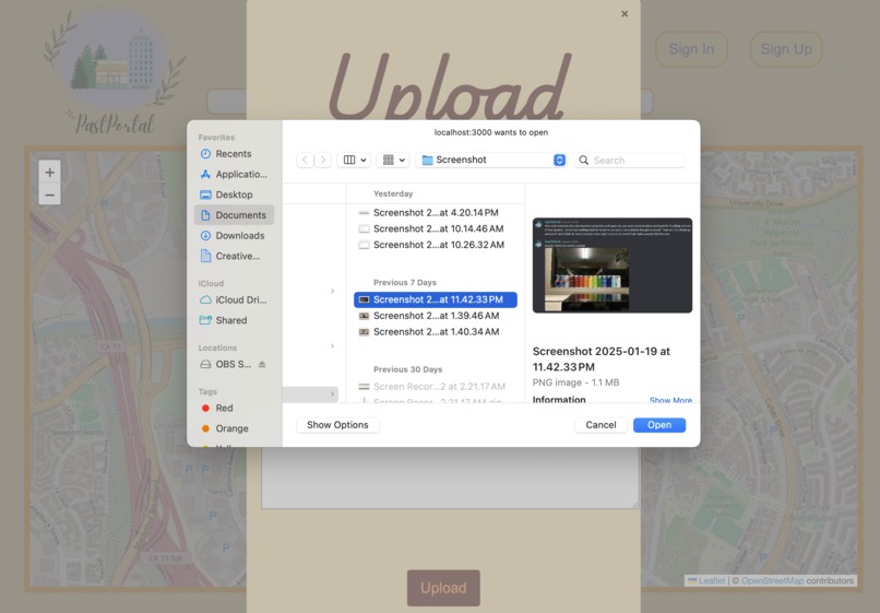 PastPortal – screenshot 2