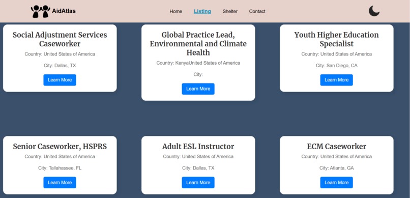 AidAtlas – screenshot 2