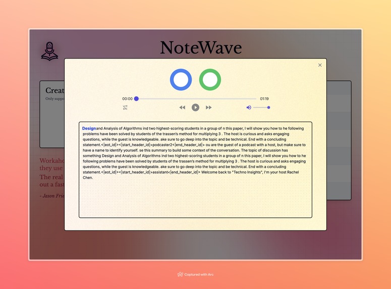 NoteWave – screenshot 2