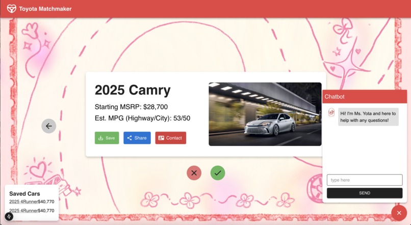 Toyota Matchmaker – screenshot 4