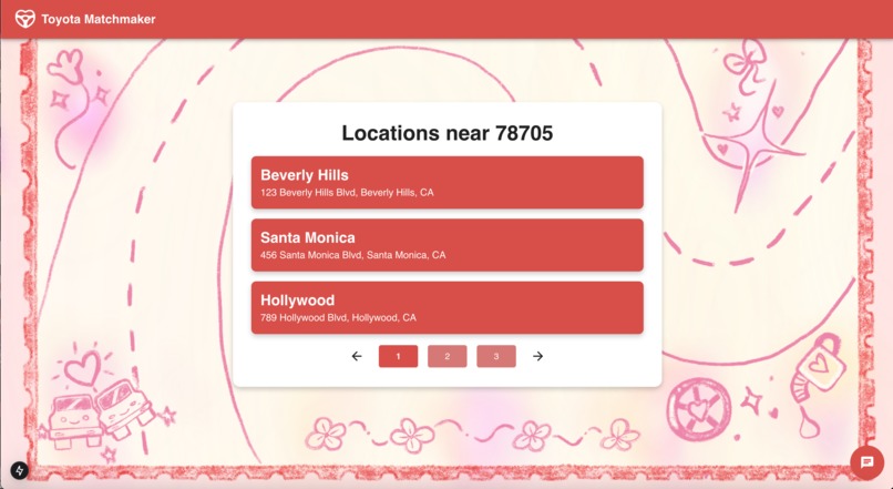 Toyota Matchmaker – screenshot 2