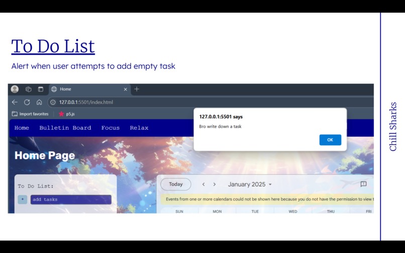 Chill Sharks Productivity Center – screenshot 3
