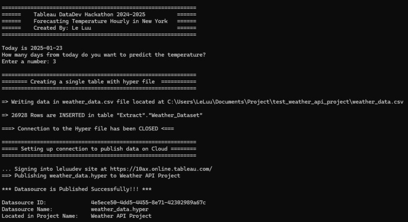 Forecasting Temperature in New York – screenshot 4