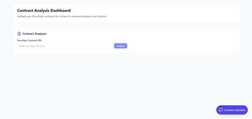  A modern AI-powered contract analysis platform – screenshot 1