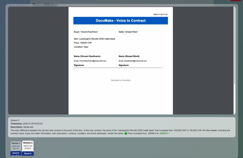 DocuMake - Voice to Contract – screenshot 4