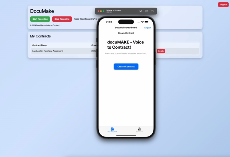 DocuMake - Voice to Contract – screenshot 7