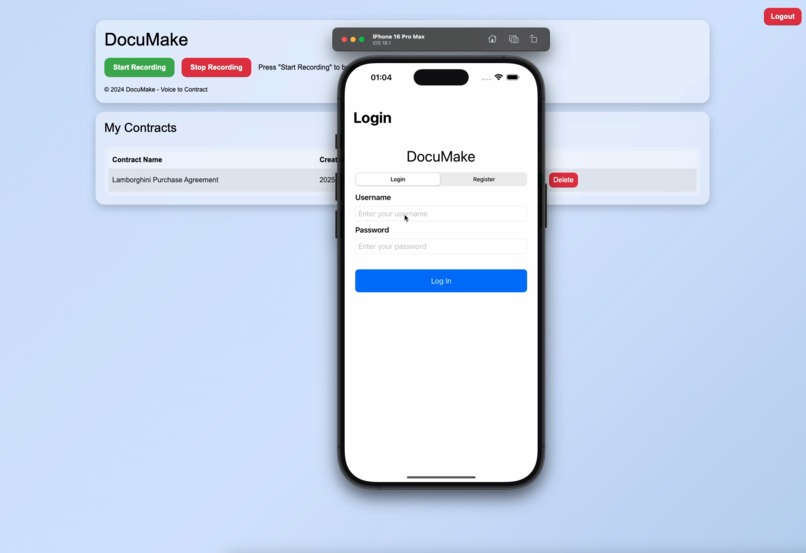 DocuMake - Voice to Contract – screenshot 6