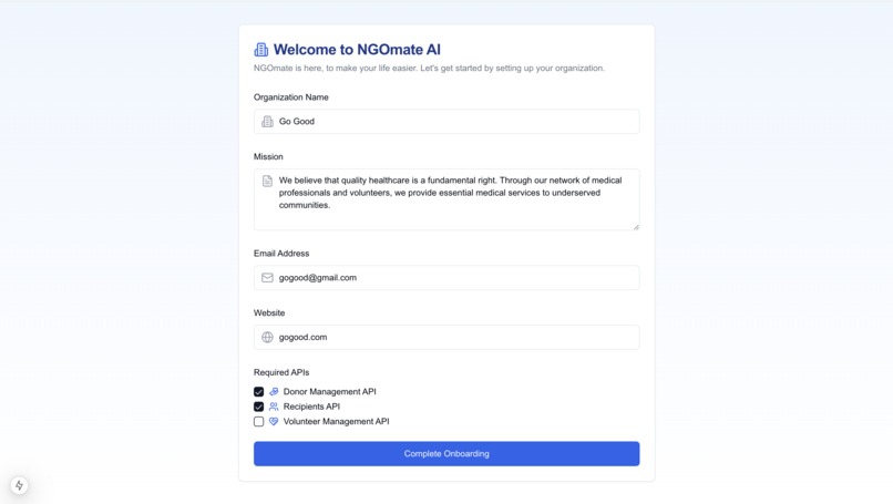 NGOmate AI – screenshot 1