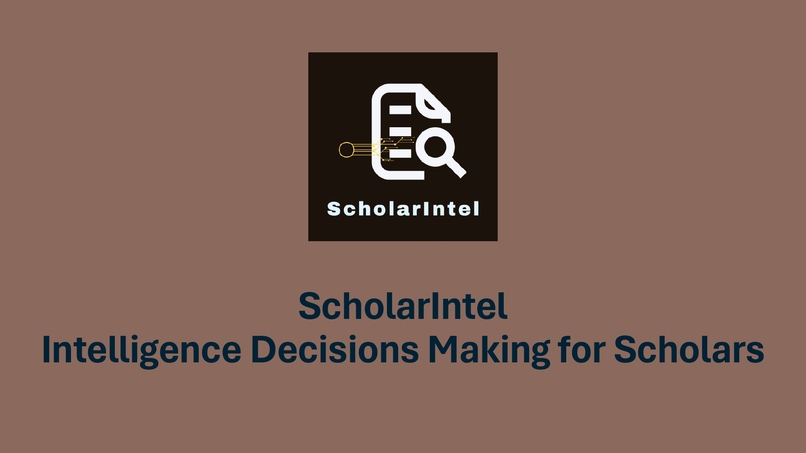 ScholarIntel-Intel Decision Making for Scholar – screenshot 1