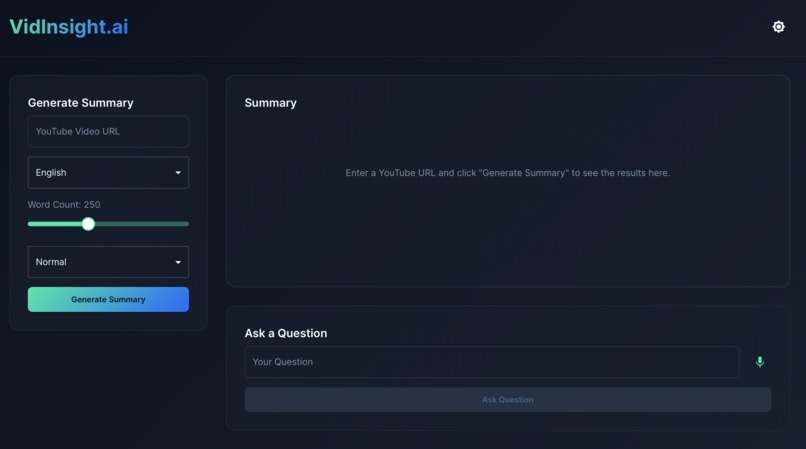 VidInsights.ai – screenshot 1