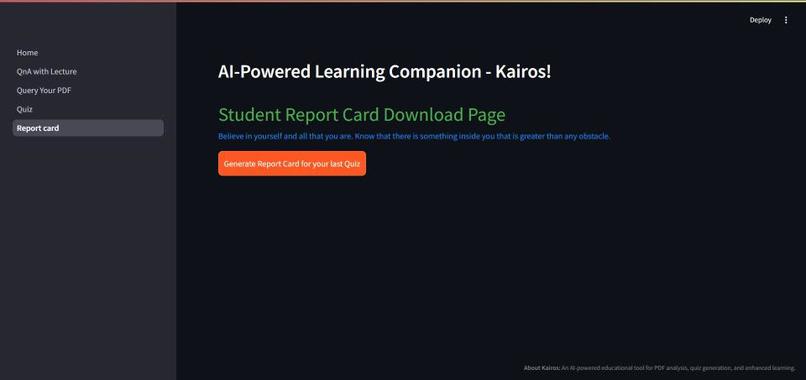 AI-Powered Learning Companion (Kairos) – screenshot 6