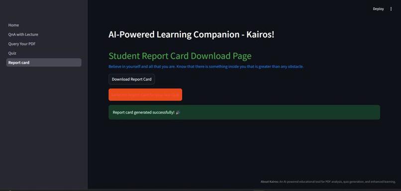 AI-Powered Learning Companion (Kairos) – screenshot 7