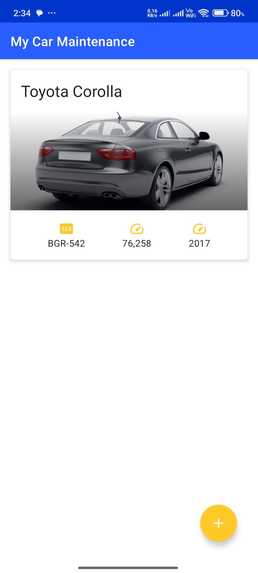 Vehicle Maintenance App – screenshot 1