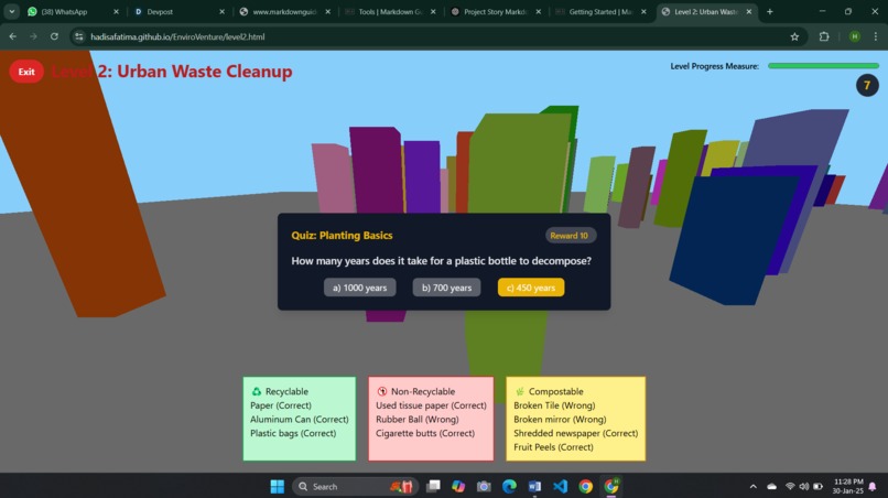 EnviroVenture: Climate Change Awareness Game – screenshot 4