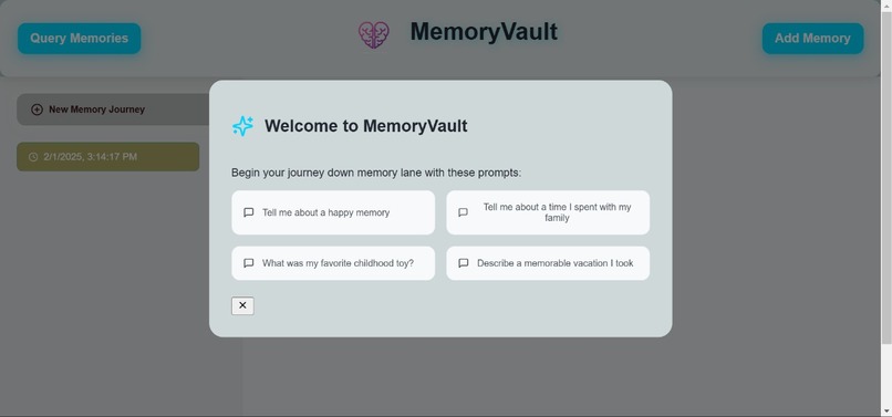 MemoryVault - AI Memory Companion for Alzheimer's Patients – screenshot 1