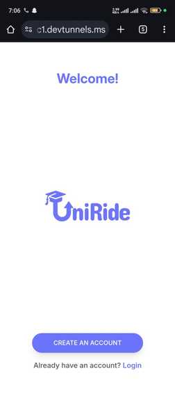 Ride Sharing Website – screenshot 1