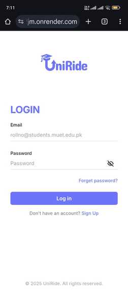 Ride Sharing Website – screenshot 3