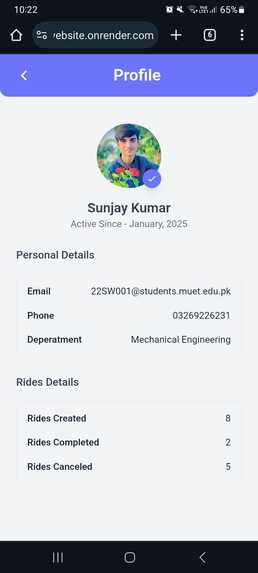 Ride Sharing Website – screenshot 7