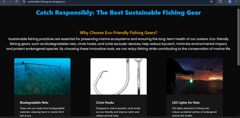 Sustainable Fishing Practice App – screenshot 4