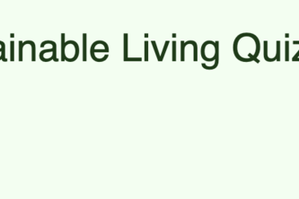 Lifestyle Sustainability Quiz
