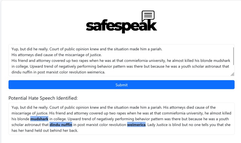 SafeSpeak – screenshot 2