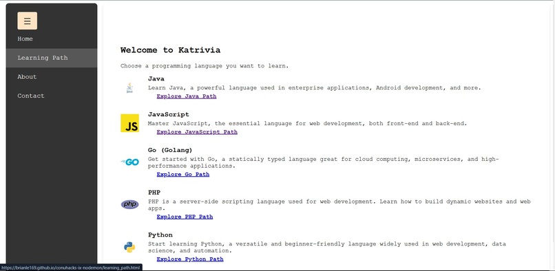 Katrivia - Programming Languages Learning App – screenshot 5