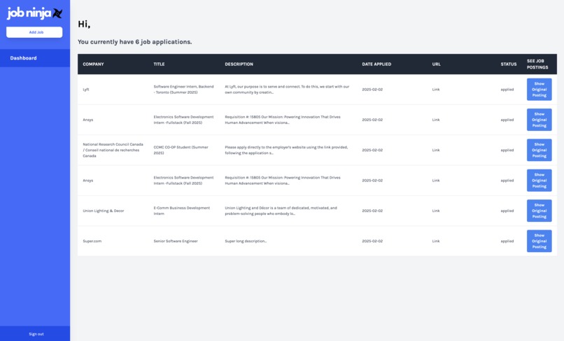 JobNinja – screenshot 1