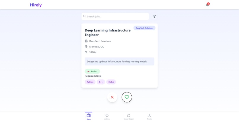 Hirely  – screenshot 1