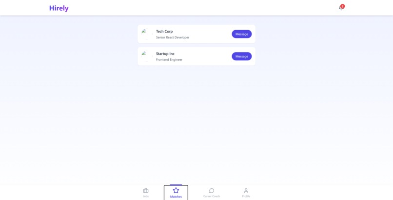 Hirely  – screenshot 2