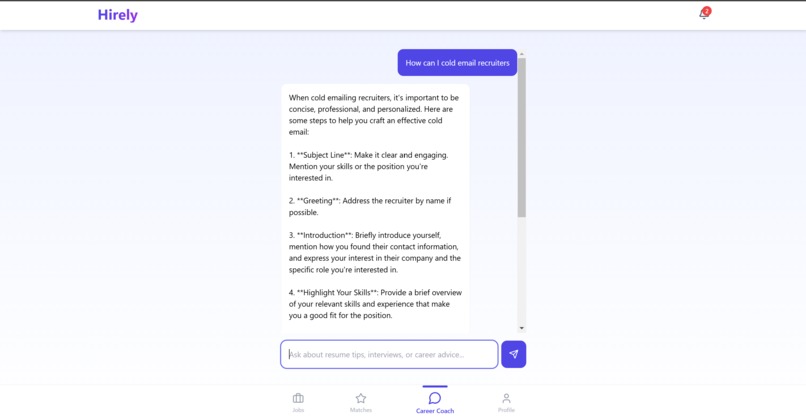 Hirely  – screenshot 3
