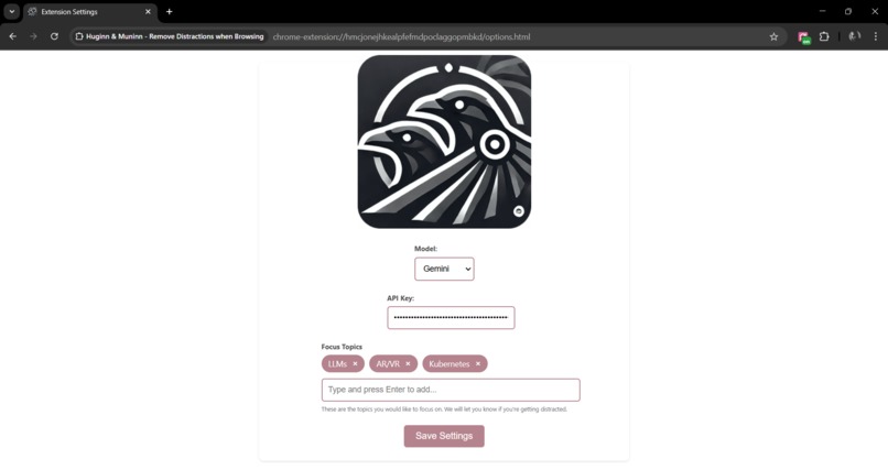 Huginn & Muninn - Remove Distractions when Browsing – screenshot 1