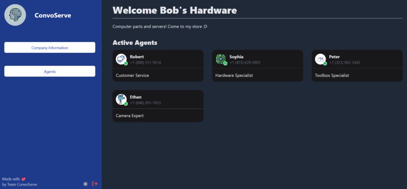 ConvoServe – screenshot 3