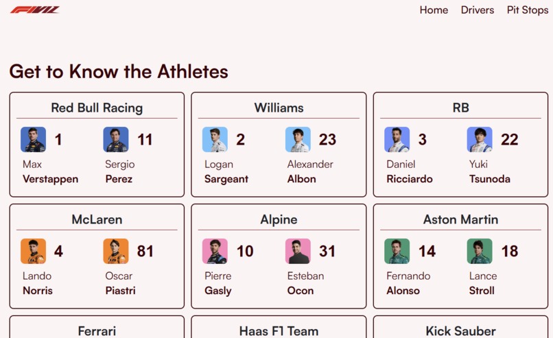 F1VIZ – screenshot 3