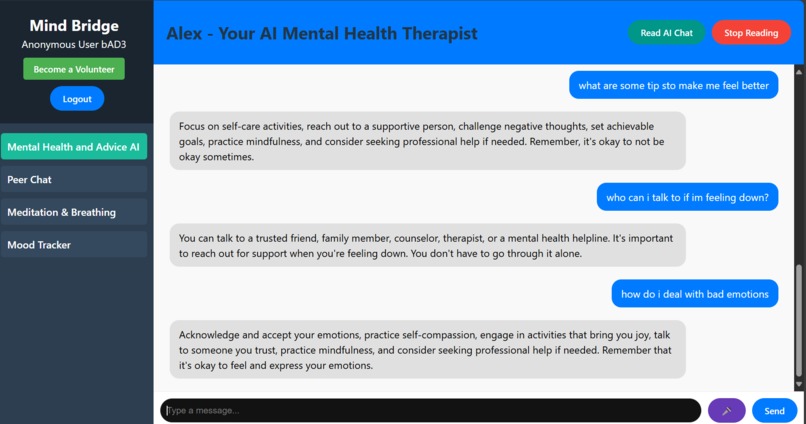 MindBridge – screenshot 1