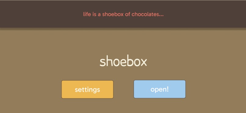 shoebox – screenshot 1
