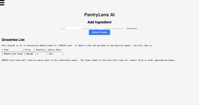 PantryLens AI – screenshot 1