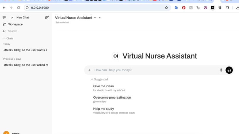 Personal Virtual Nurse Assistant – screenshot 1
