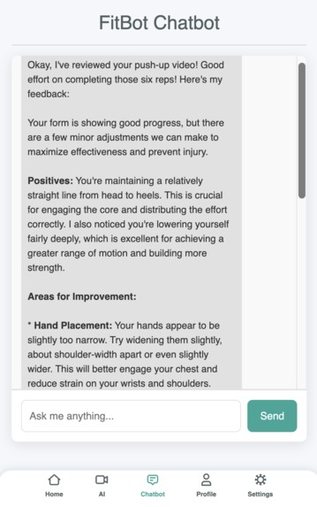 FitBot – screenshot 5
