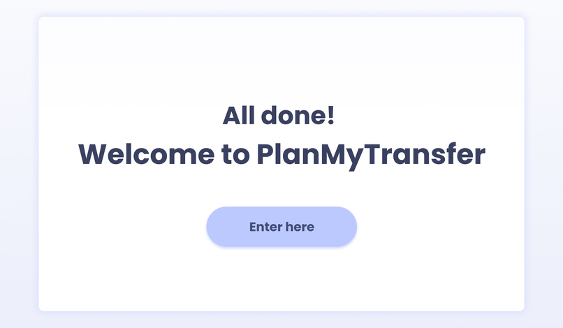 PlanMyTransfer – screenshot 1