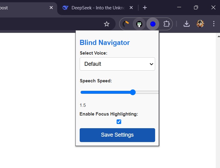 Blind navigator – screenshot 1