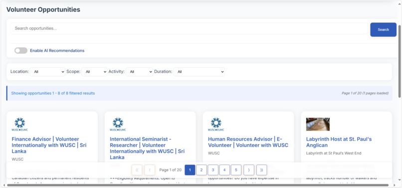 Volunteer Multi Hub – screenshot 6