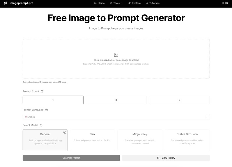 Free Image to prompt Generator – screenshot 1