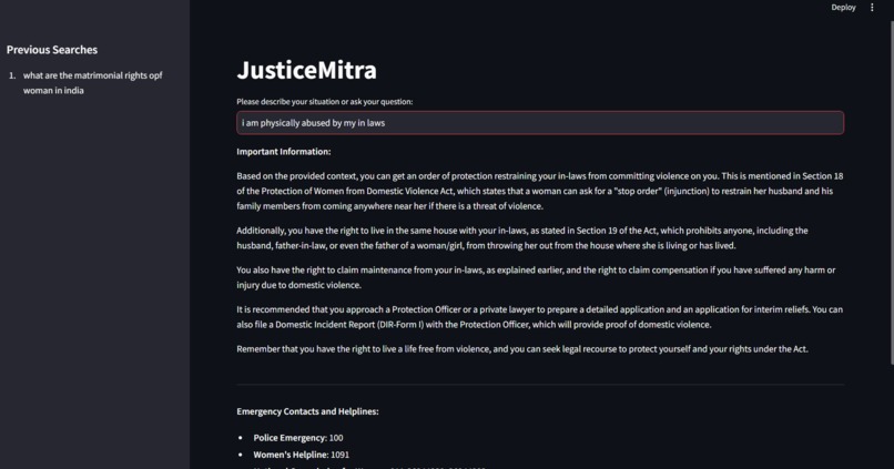 JusticeMitra – screenshot 1