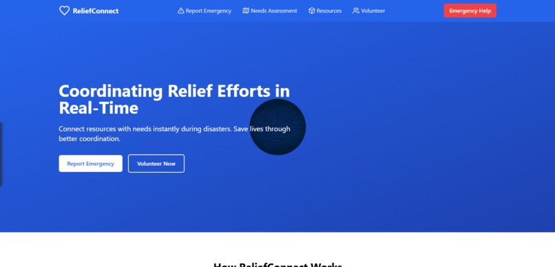 ReliefConnect – screenshot 1