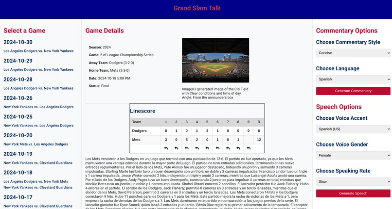 Grand Slam Talk – screenshot 2