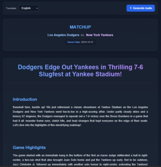 MLB X Google – screenshot 4