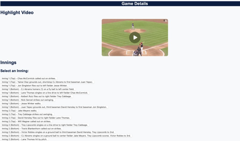 Baseball Game Insights – screenshot 3
