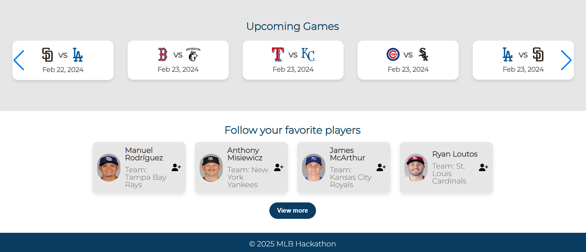 MLB Live Tracker | Devpost
