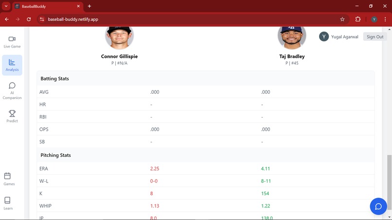 BaseballBuddy – screenshot 2